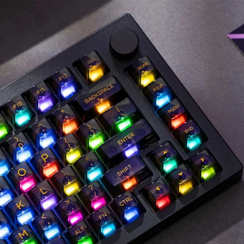 Akko Black Clear 5075B Plus Multi-Mode RGB Hot-Swappable Mechanical Keyboard (V3 Piano Pro Switch)
