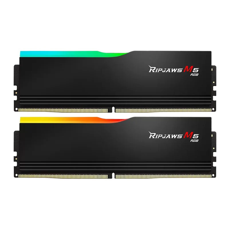 G.Skill Ripjaws M5 RGB 32GB (2x16GB) DDR5 6400MT/s CL36-48-48-102 1.35V Intel XMP Desktop Memory (Matte Black, Matte White)