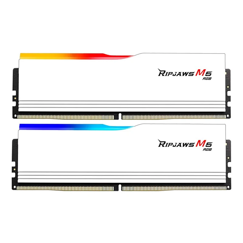 G.Skill Ripjaws M5 RGB 32GB (2x16GB) DDR5 6400MT/s CL36-48-48-102 1.35V Intel XMP Desktop Memory (Matte Black, Matte White)