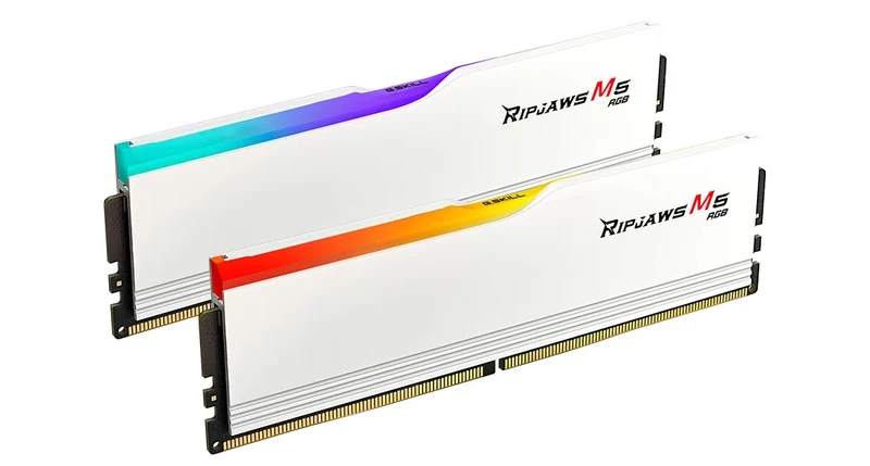 G.Skill Ripjaws M5 RGB 32GB (2x16GB) DDR5 6400MT/s CL36-48-48-102 1.35V Intel XMP Desktop Memory (Matte Black, Matte White)