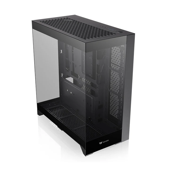 Thermaltake CTE E550 Tempered Glass Dual Chamber Mid Tower Case (Black, Snow)