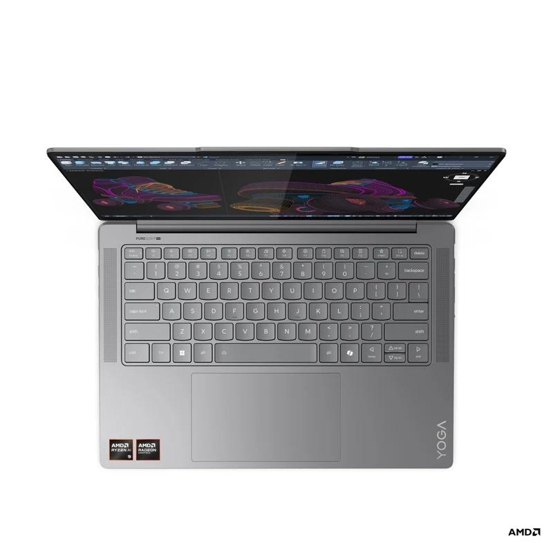 Lenovo Yoga Pro 7 14ASP9 83HN001NPH Laptop (Luna Grey) | 14.5" 2.8K (2880x1800) OLED 120Hz | Ryzen AI 9 365 | 32GB RAM | 1TB SSD | Integrated AMD Radeon 880M Graphics | Windows 11 Home | MS Office Home & Student 2021 + Yoga Sleeve