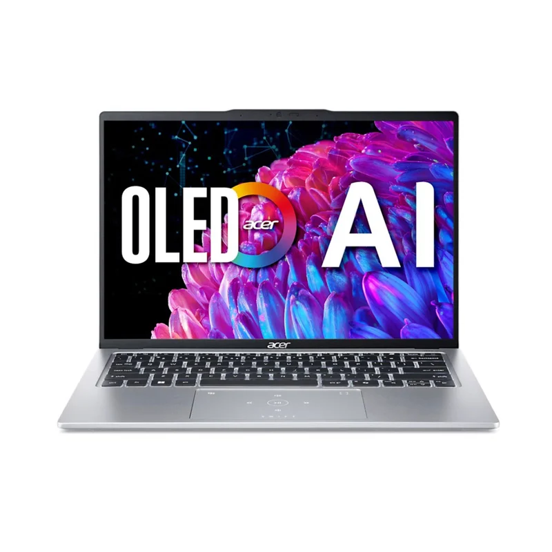 Acer Swift Go 14 SFG14-73-59GV Laptop (Pure Silver) | 14" FHD (1920x1080) OLED | Ultra 5 125H | 16GB RAM | 512GB SSD | Intel Arc Graphics | Windows 11 Home + MS Office Home & Student 2021 + Acer Entry Run Rate Backpack E-1620-P