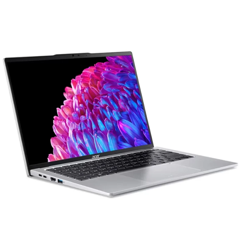 Acer Swift Go 14 SFG14-73-73VB Laptop (Pure Silver) | 14" FHD (1920x1080) OLED | Ultra 7 155H | 16GB RAM | 512GB SSD | Intel Arc Graphics | Windows 11 Home + MS Office Home & Student 2021 + Acer Entry Run Rate Backpack E-1620-P