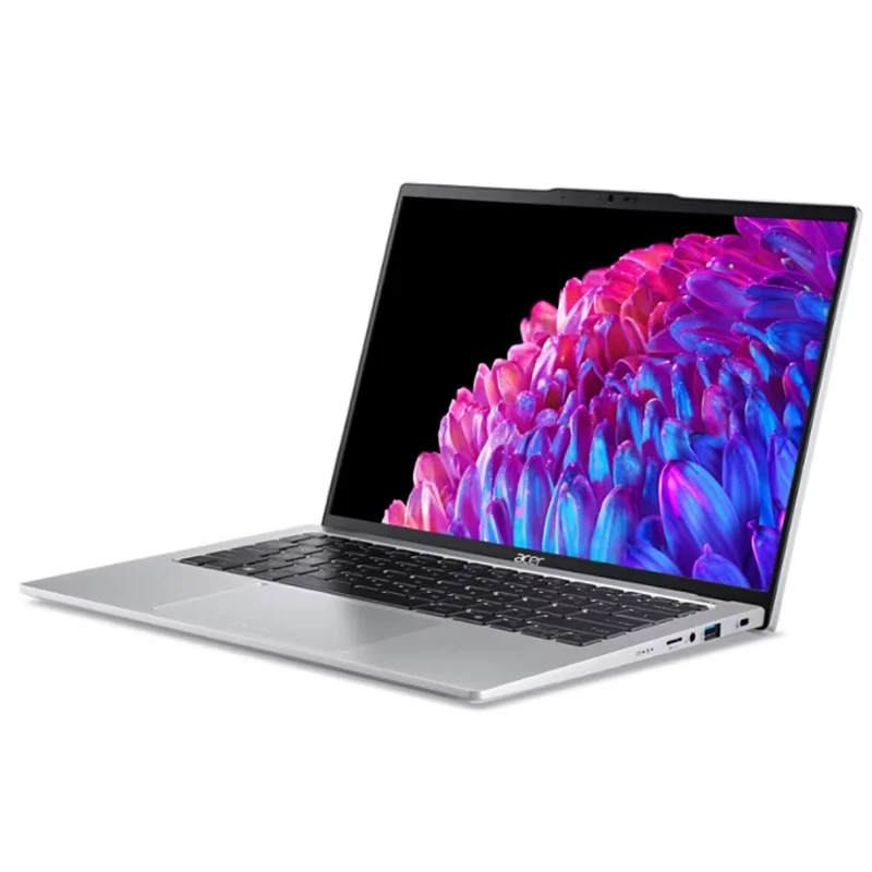 Acer Swift Go 14 SFG14-73-73VB Laptop (Pure Silver) | 14" FHD (1920x1080) OLED | Ultra 7 155H | 16GB RAM | 512GB SSD | Intel Arc Graphics | Windows 11 Home + MS Office Home & Student 2021 + Acer Entry Run Rate Backpack E-1620-P