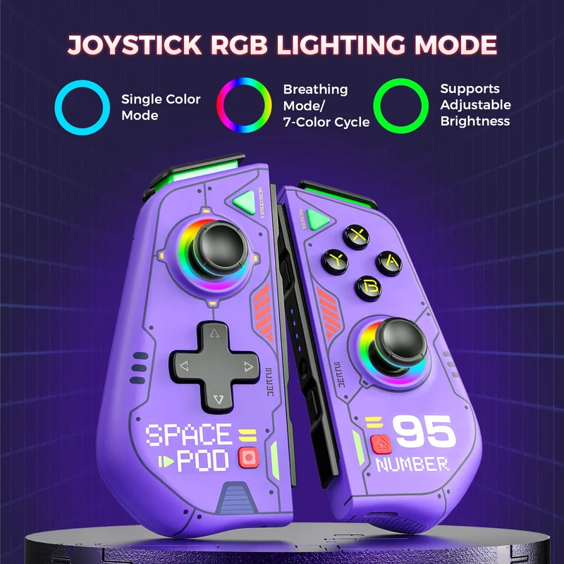 IINE Switch Left and Right Controller (Mecha Purple, Mecha Pink, Mecha White)