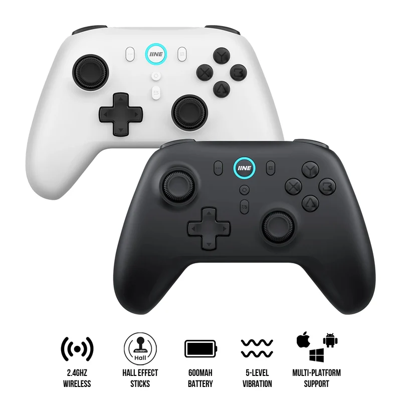 IINE Plutus Wireless Controller for PC (Black, White)