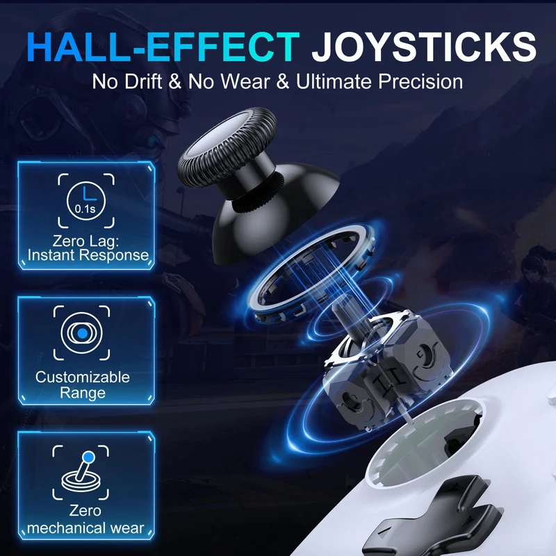 IINE Plutus Wireless Controller for PC (Black, White)