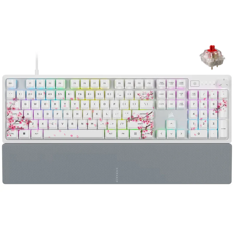 Corsair K70 Core SE RGB Mechanical Gaming Keyboard Cherry Blossom (MLX Red Pre-Lubed Mechanical Switches) (CH-9109C1E-NA)