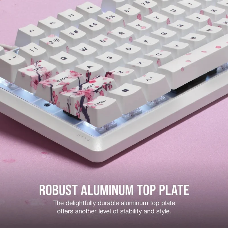 Corsair K70 Core SE RGB Mechanical Gaming Keyboard Cherry Blossom (MLX Red Pre-Lubed Mechanical Switches) (CH-9109C1E-NA)
