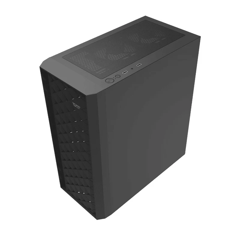 DarkFlash DK351 Luxury ATX PC Gaming Case (Black, White)