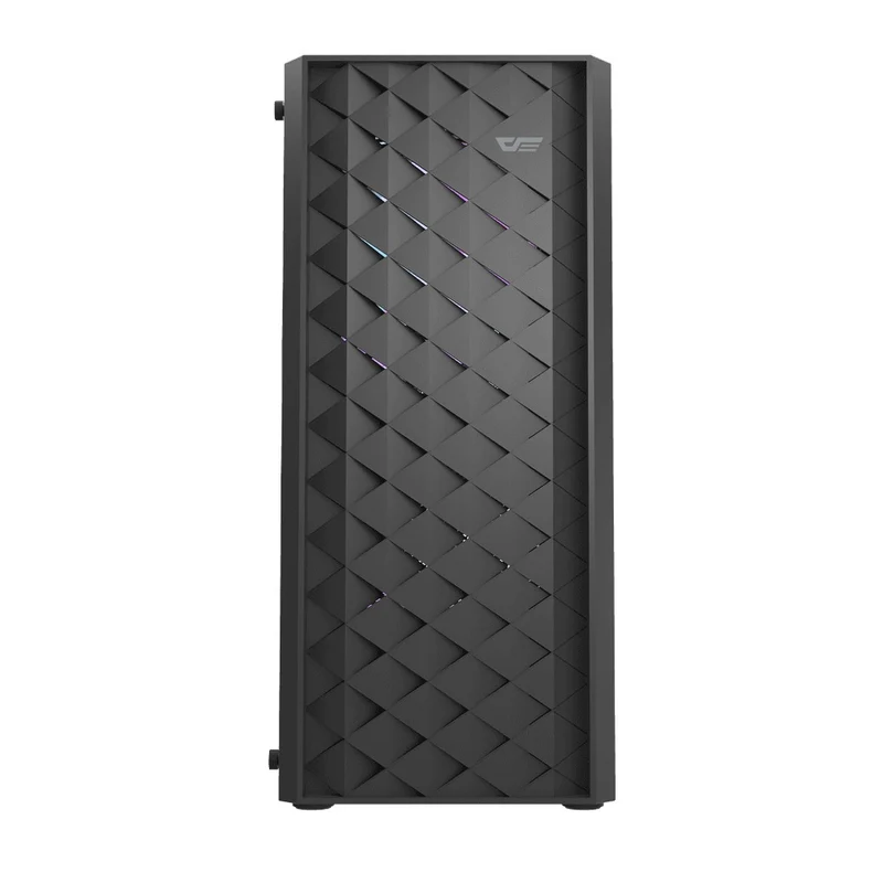 DarkFlash DK351 Luxury ATX PC Gaming Case (Black, White)
