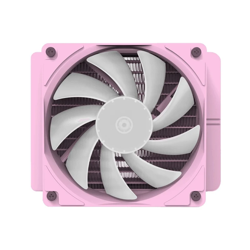 Darkflash Radiant DC-120 ARGB All-In-One 120MM Liquid CPU Cooler (White, Pink)