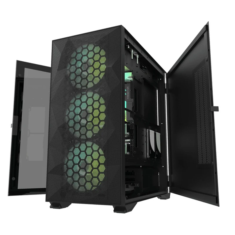 Darkflash DLX21 Mesh EATX PC Case (Black, White)