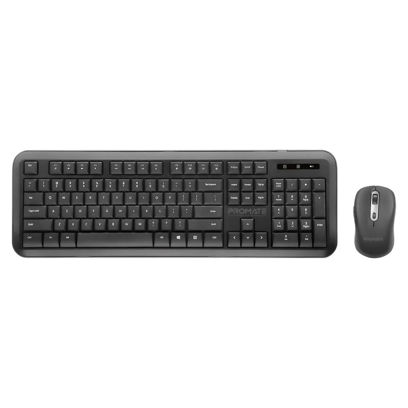 Promate Procombo-6 Dual Interface Full-Size Wireless Keyboard/ Mouse Combo
