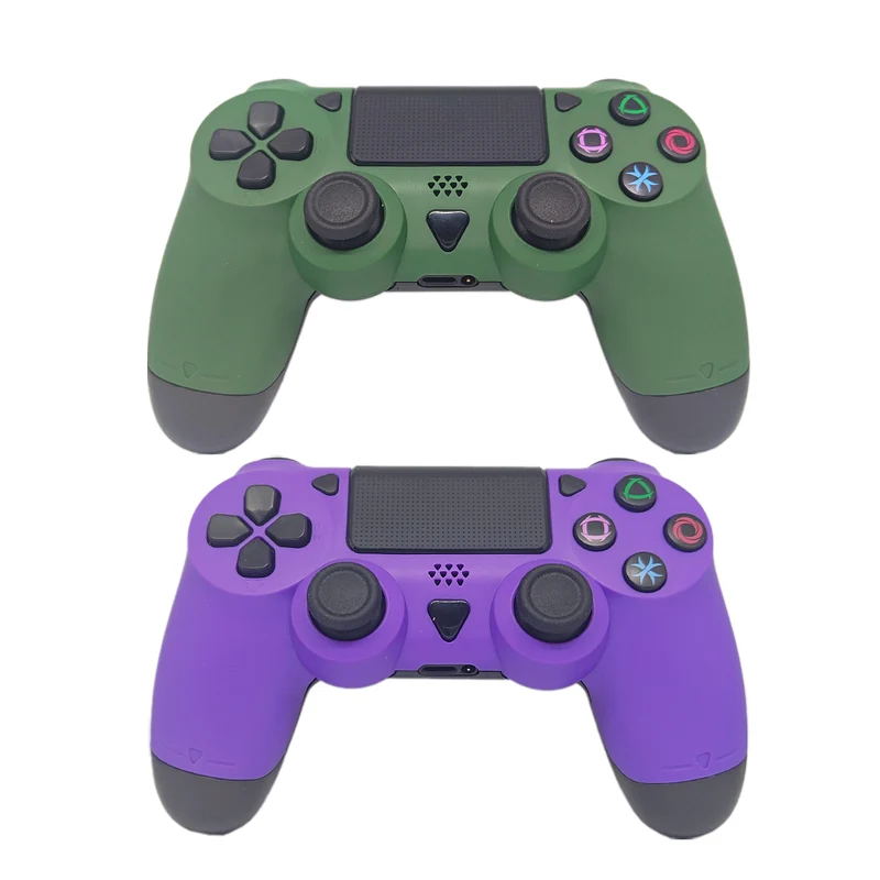 Dobe PS4 Wireless Controller Designed For Gaming Fans (Green, Blue, Purple & Green (2pcs))