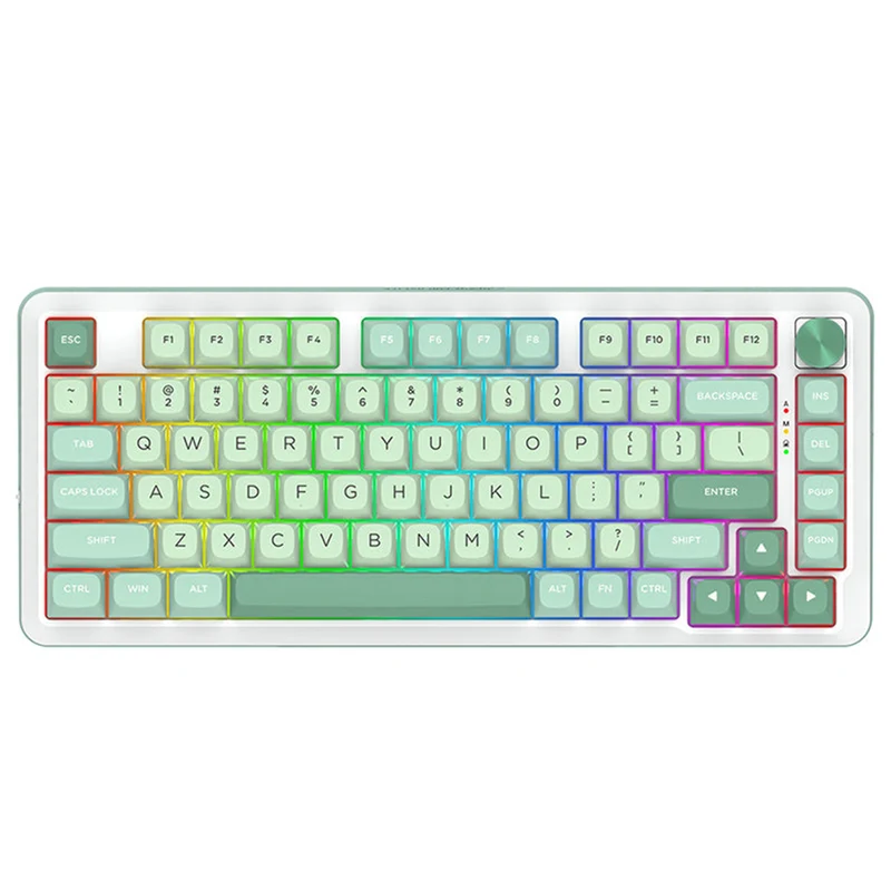 Redragon Cyrus Pro RGB Wireless 75% Gasket Hot-Swappable Mechanical Keyboard With Knob (K681MG-RGB-PRO)
