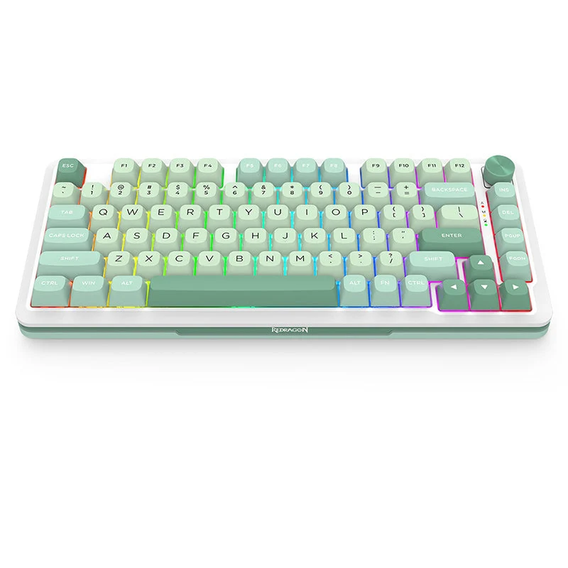 Redragon Cyrus Pro RGB Wireless 75% Gasket Hot-Swappable Mechanical Keyboard With Knob (K681MG-RGB-PRO)