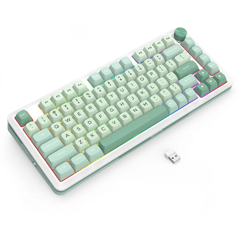 Redragon Cyrus Pro RGB Wireless 75% Gasket Hot-Swappable Mechanical Keyboard With Knob (K681MG-RGB-PRO)