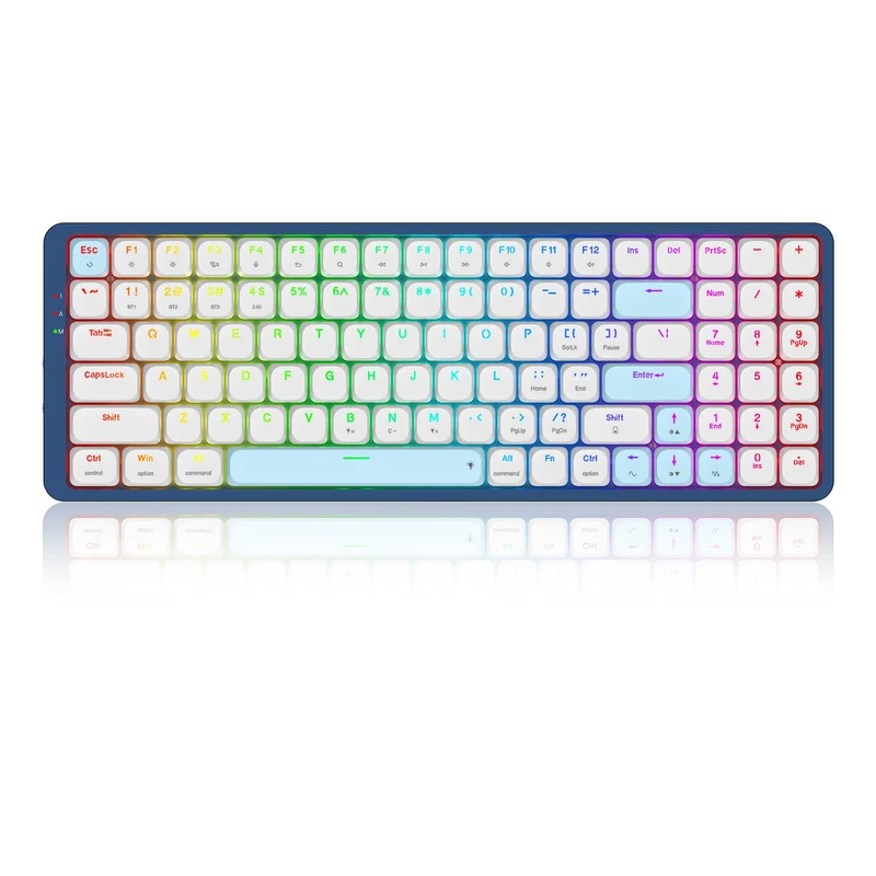 Redragon Eva Pro Tri-Mode RGB Backlit Mechanical Gaming Keyboard (Dust-Proof Red Switch) (K684WB-RGB-PRO)