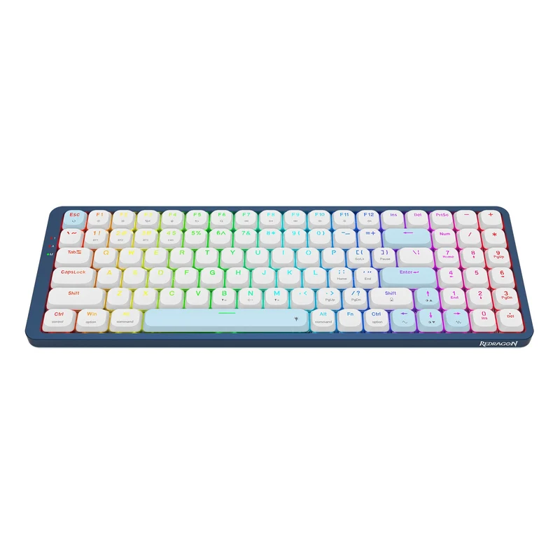 Redragon Eva Pro Tri-Mode RGB Backlit Mechanical Gaming Keyboard (Dust-Proof Red Switch) (K684WB-RGB-PRO)