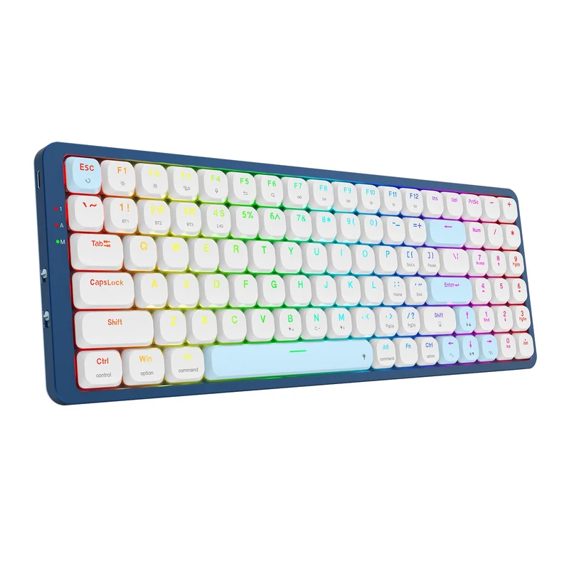 Redragon Eva Pro Tri-Mode RGB Backlit Mechanical Gaming Keyboard (Dust-Proof Red Switch) (K684WB-RGB-PRO)