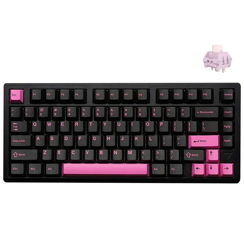 VXE75 Aluminum Gasket Structure Wireless Mechanical Keyboard (Black) (Ice Berry Switch)
