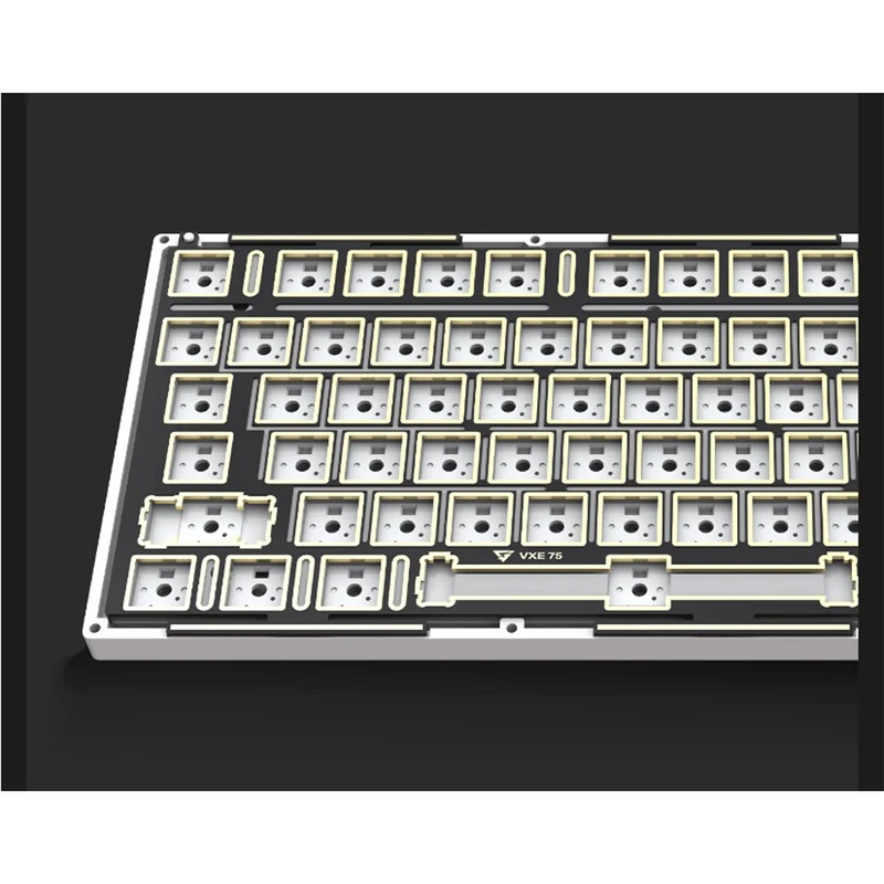 VXE75 Aluminum Gasket Structure Wireless Mechanical Keyboard (Purple) (Ice Berry Switch)