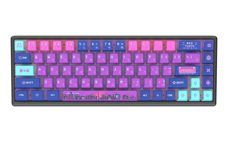 Arbiter Studio Polar 65 Magnetic Gaming Keyboard (Neo Tokyo)