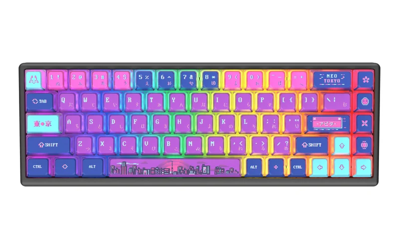 Arbiter Studio Polar 65 Magnetic Gaming Keyboard (Neo Tokyo)