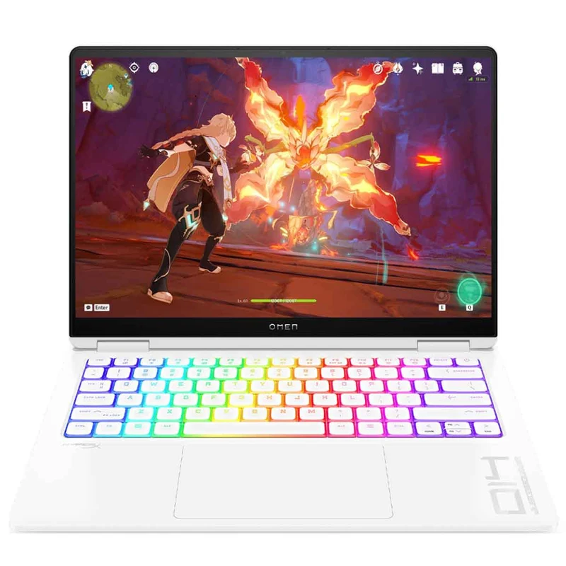 HP Omen Transcend 14 14-FB0555TX Gaming Laptop (Ceramic White) | 14" 2.8K (2880x1800) OLED | Ultra 9 185H | 32GB RAM | 1TB SSD | RTX 4070 | Windows 11 Home | MS Office Home & Student 2021 | HP Everyday 16" Laptop Briefcase