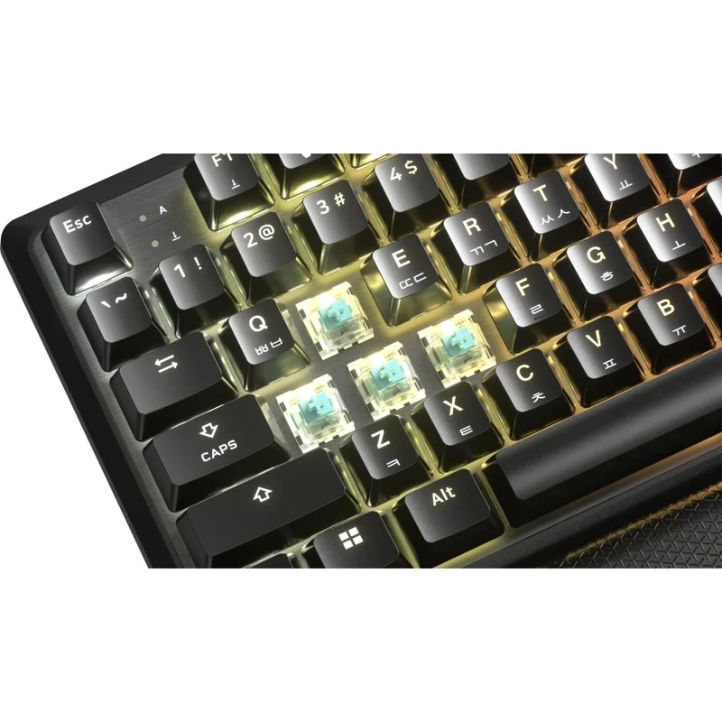 Corsair K70 Pro TKL High-Performance Hall Effect Programmable Gaming Keyboard With Rapid Trigger (Black, White)
