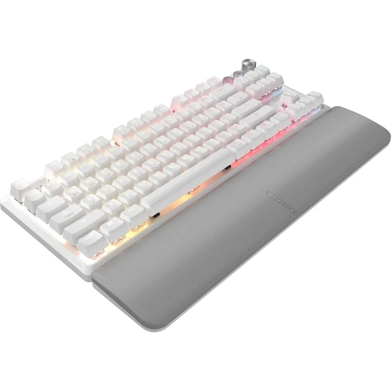 Corsair K70 Pro TKL High-Performance Hall Effect Programmable Gaming Keyboard With Rapid Trigger (Black, White)