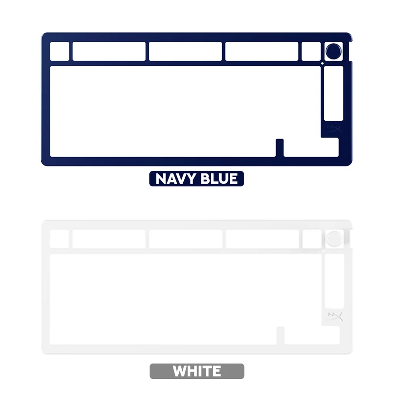 HyperX Alloy Rise 75 Top Plate (Navy Blue, White)