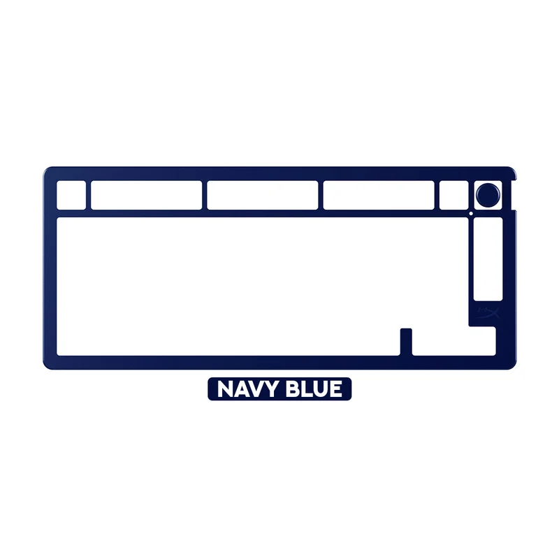HyperX Alloy Rise 75 Top Plate (Navy Blue, White)