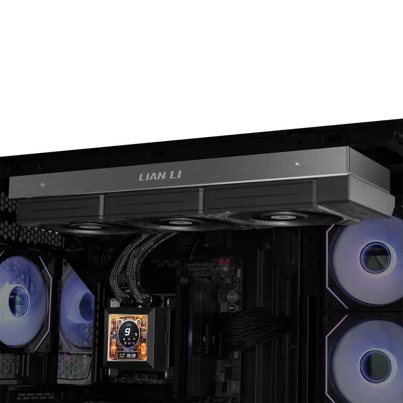 Lian Li Hydroshift LCD 360S AIO Liquid Cooler (Black, White)