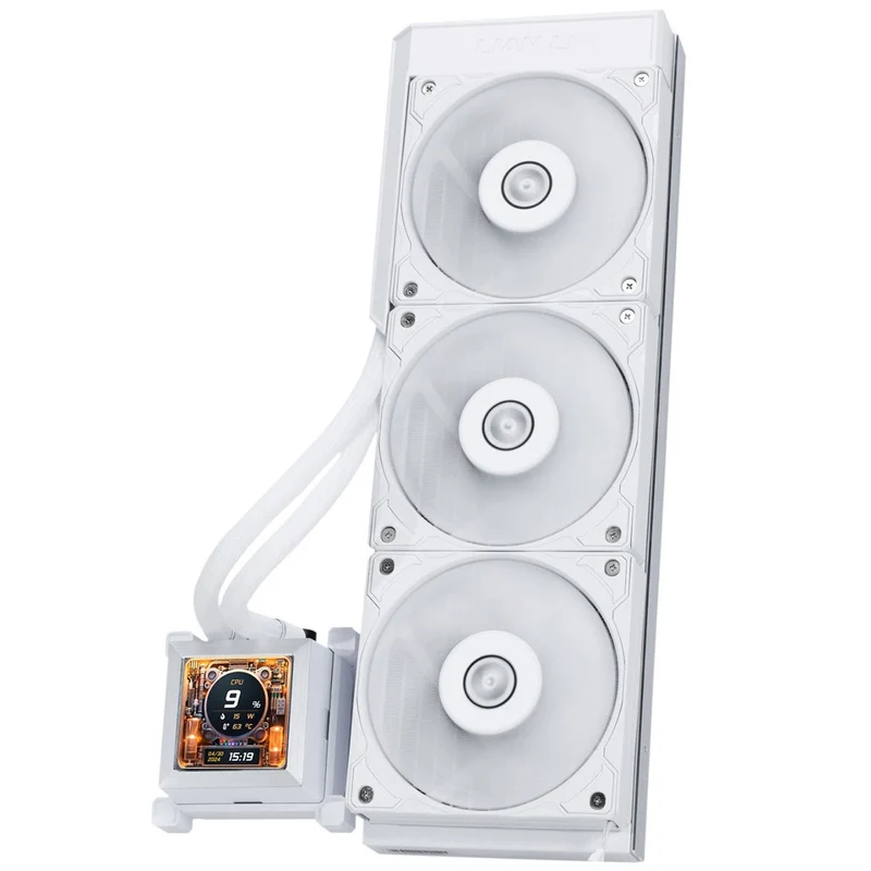 Lian Li Hydroshift LCD 360S AIO Liquid Cooler (Black, White)