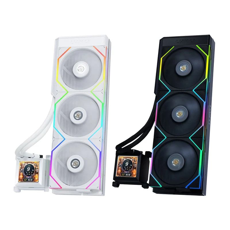 Lian Li Hydroshift LCD 360TL AIO Liquid Cooler (Black, White)