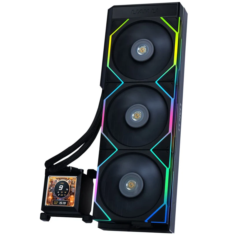 Lian Li Hydroshift LCD 360TL AIO Liquid Cooler (Black, White)