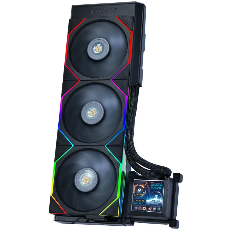 Lian Li Hydroshift LCD 360TL AIO Liquid Cooler (Black, White)