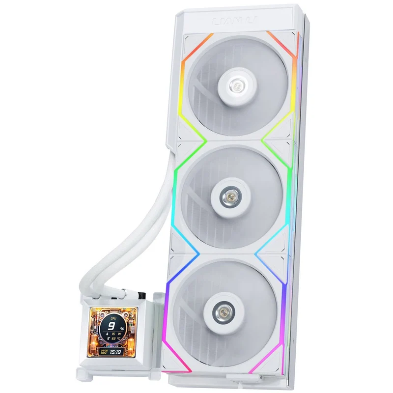 Lian Li Hydroshift LCD 360TL AIO Liquid Cooler (Black, White)