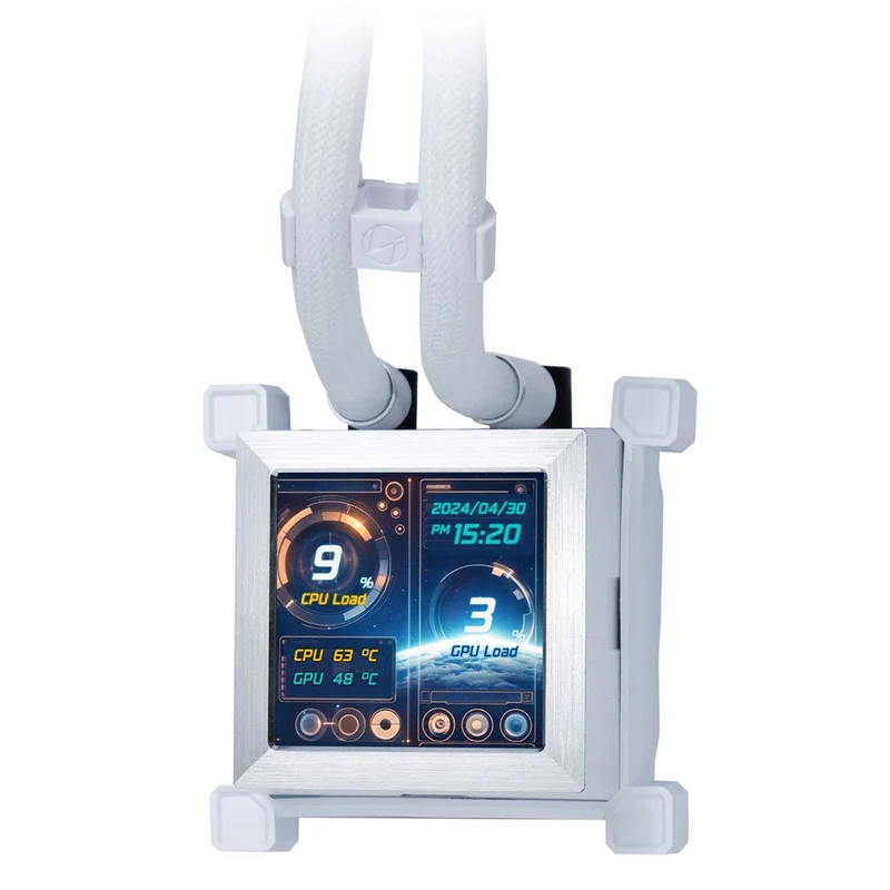 Lian Li Hydroshift LCD 360TL AIO Liquid Cooler (Black, White)