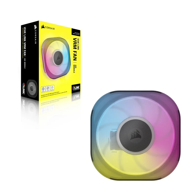Corsair iCUE LINK Cap Swap AIO Module VRM Fan (Black, White)