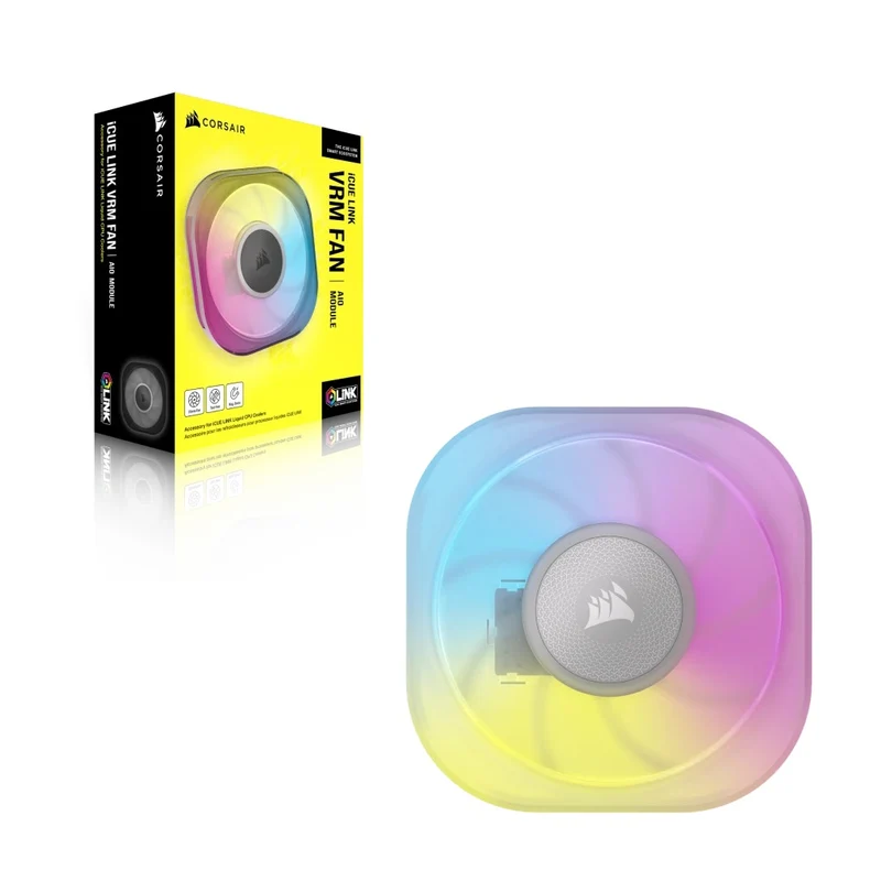 Corsair iCUE LINK Cap Swap AIO Module VRM Fan (Black, White)