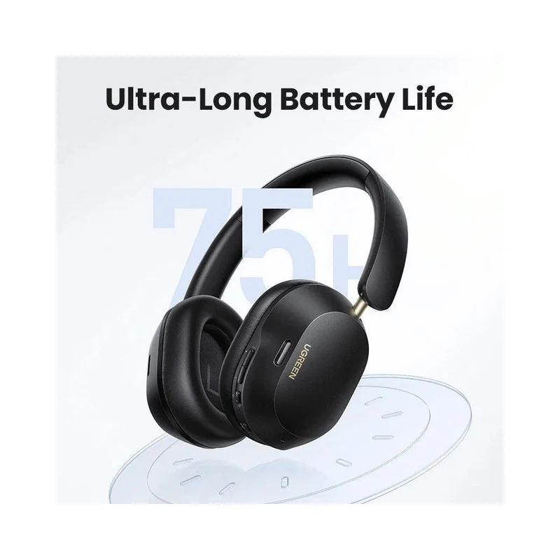 Ugreen HiTune Max5c Hybrid Active Noise-Cancelling Headphones (Black, White) (HP203/35757, HP203/35758)