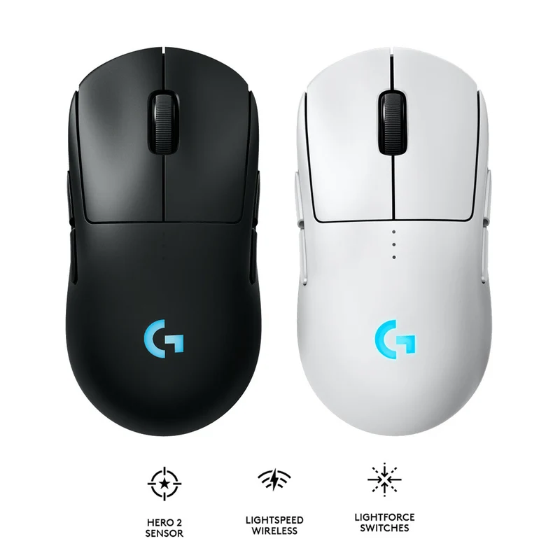 Logitech G Pro 2 Lightspeed Wireless Gaming Mouse (Black, White)