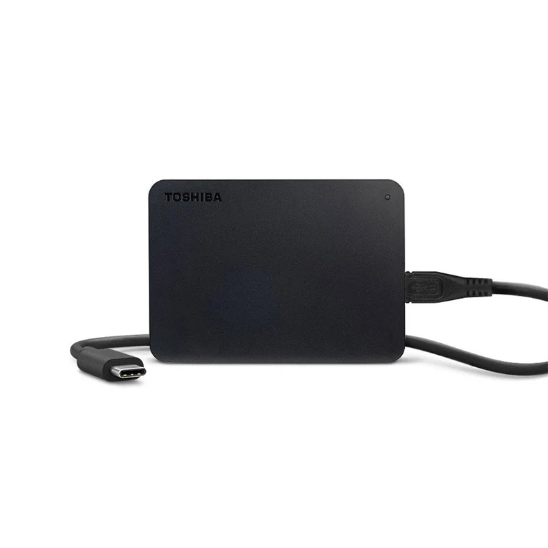 Toshiba Canvio Partner USB-C 2TB 2.5" USB 3.0 Portable External Hard Drive (Black)