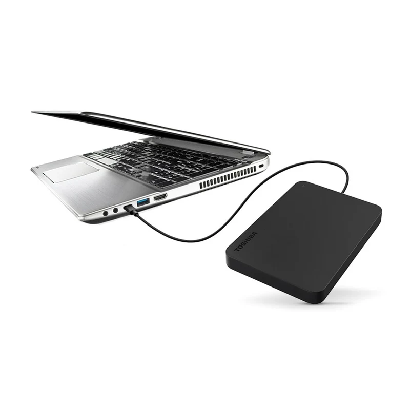 Toshiba Canvio Partner USB-C 2TB 2.5" USB 3.0 Portable External Hard Drive (Black)