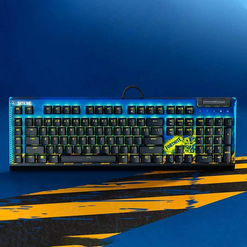 Razer Blackwidow V4 X Mechanical Gaming Keyboard with Razer Chroma RGB (Fortnite Edition) (Yellow Switch)