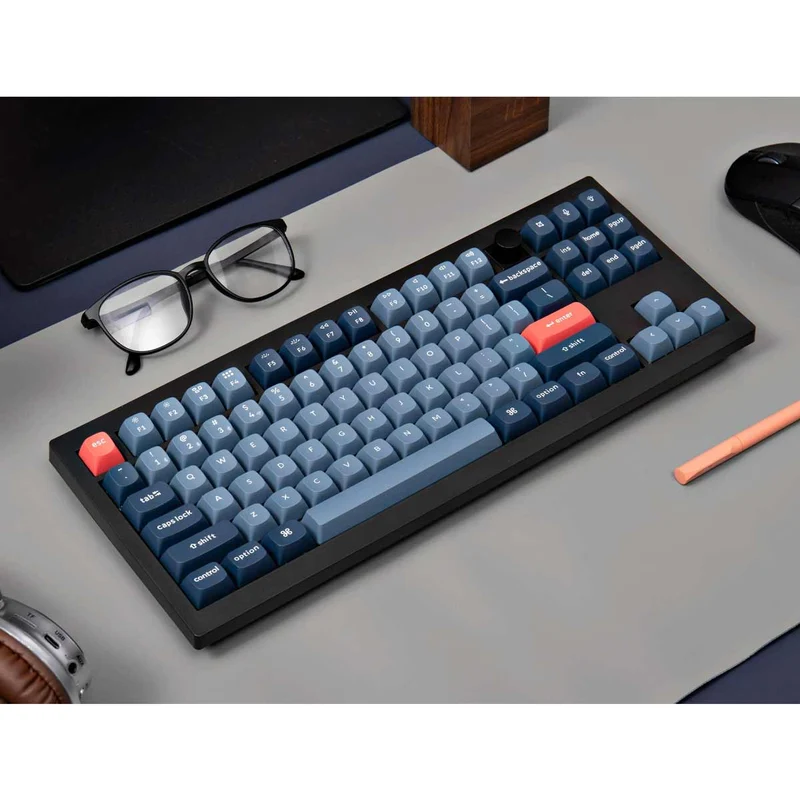 Keychron V3 Max QMK/Via Fully Assembled With Knob RGB Backlit Hot-Swappable TKL Wireless Custom Mechanical Keyboard - Carbon Black (Gateron Jupited Red Switch, Gateron Jupiter Brown Switch, Gateron Jupiter Banana Switch) (V3M-D1, V3M-D3, V3M-D4)